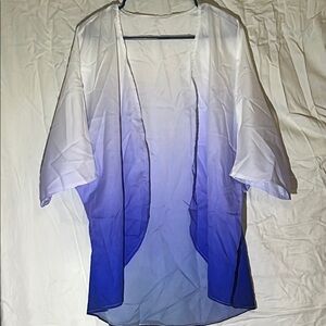 Blue and White Ombre Kimono
